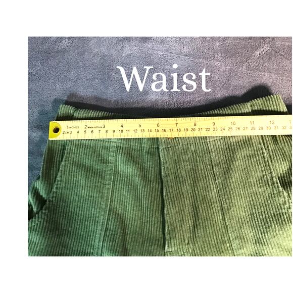 Fifty7 by Jacks Surfboards High Rise Green Corduroy Women's Shorts Sz S NWT - Picture 8 of 11